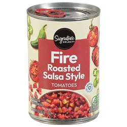 Signature Select Salsa Style Salsa Fire Roasted Tomatoes - 14.5 Oz