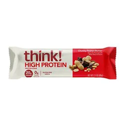 Thinkthin High Protein Bar Chunky Peanut Butter Chocolate Dipped - 2.1 Oz