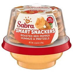 Sabra Roasted Red Pepper Hummus With Pretzels - 4.56 Oz.