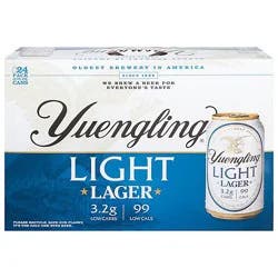 Yuengling Light Lager Beer Cans - 24-12 Fl. Oz.