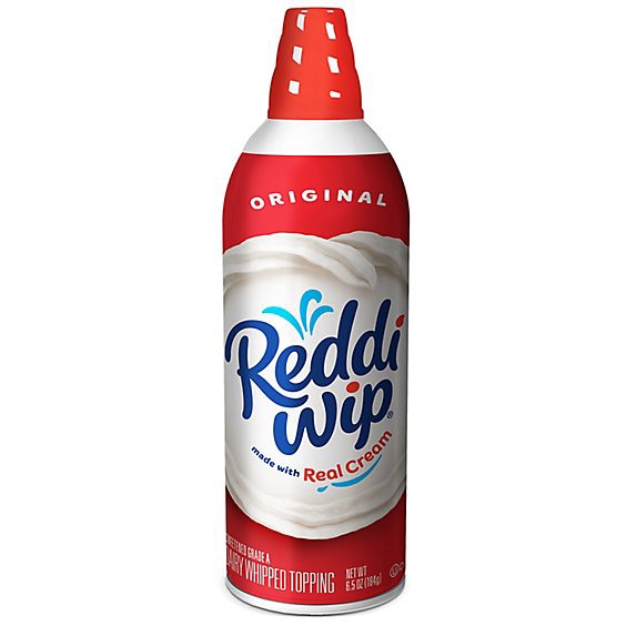 slide 1 of 11, Reddi Wip Original Whipped Topping Made With Real Cream Spray Can - 6.5 Oz, 6.5 oz