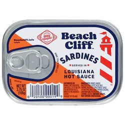 Beach Cliff Sardines In Louisiana Hot Sauce - 3.75 Oz