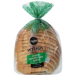 Signature Select Bread Round Sliced Sourdough - 24 Oz