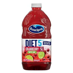 Ocean Spray Diet Juice Cranberry With A Hint Of Lime - 64 Fl. Oz.