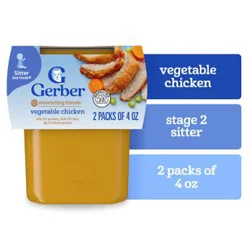 Gerber 2nd Foods Vegetable Chicken Dinner Baby Food Tub - 2-4 Oz