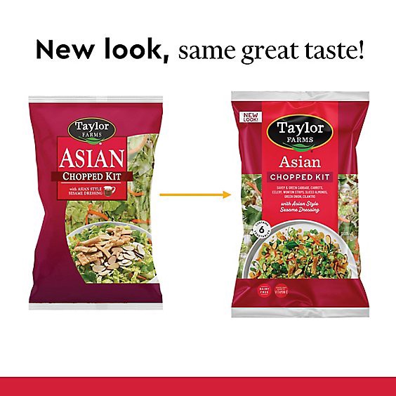 slide 1 of 6, Taylor Farms Asian Chopped Salad Kit - 13 Oz, 13 oz