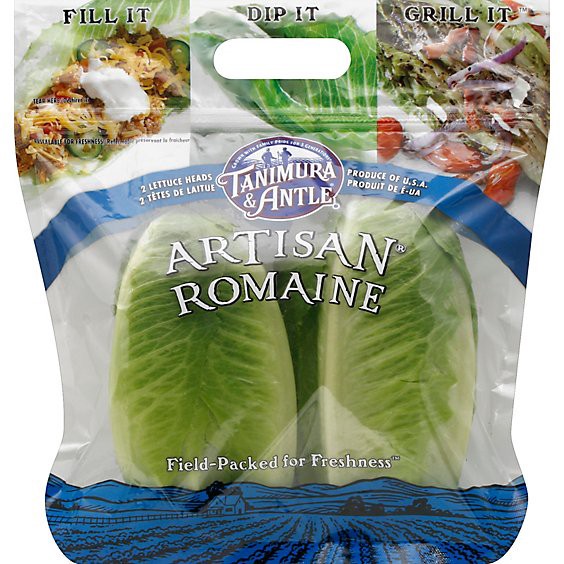 slide 1 of 4, Artisan Romaine Lettuce Prepacked 2 Count, 2 ct