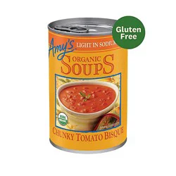 Amy's Light In Sodium Chunky Tomato Bisque - 14.5 Oz