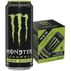 Monster Energy Zero Sugar - 4 - 16 Oz