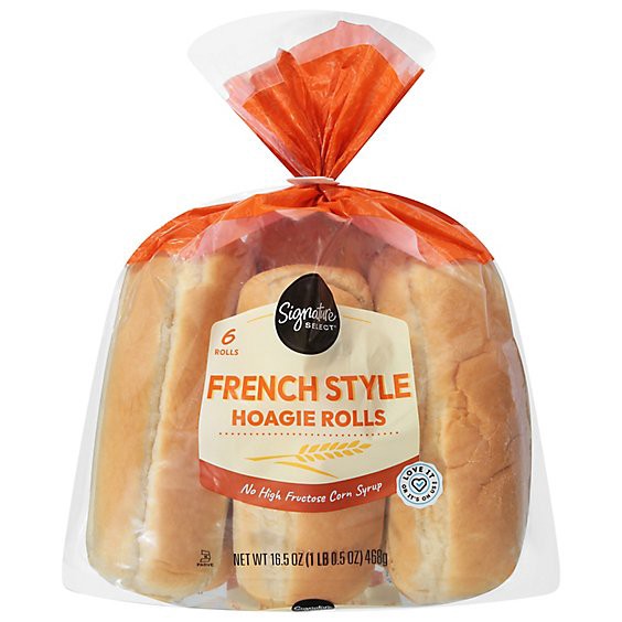 slide 1 of 1, Signature Select Parisian Style French Hoagie Rolls - 16.5 Oz, 16.5 oz