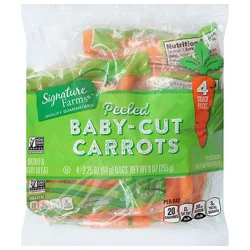 Signature Select/farms Carrots Mini Peeled Snack Pack - 4-2.25oz