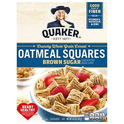 Quaker Cereal Oatmeal Squares With A Hint Of Brown Sugar - 14.5 Oz
