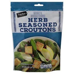 Signature Select Croutons Herb Seasoned - 5 Oz