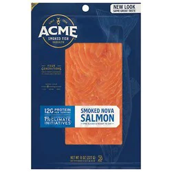 Acme Smoked Nova Salmon - 8 Oz