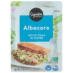 Signature Select White Albacore Tuna In Water Pouch - 2.6 Oz