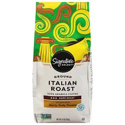 Signature Select Coffee Ground Dark Roast Italian Roast - 11 Oz