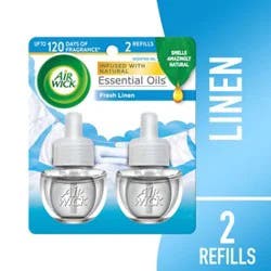 Air Wick Plug In Fresh Linen Laundry Air Freshener - 2 Count