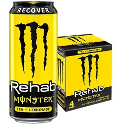 Rehab Monster Tea And Lemonade - 4-15.5 Fl. Oz.