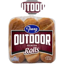 Franz Hoagie Rolls Premium Outdoor 6 Count - 16 Oz