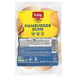 Schar Buns Hamburger Gluten Free 4 Count - 10.6 Oz