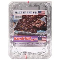 Handi-Foil Pans & Lids Cake Rectangular - 2 Count