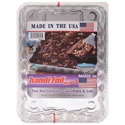 Handi-Foil Pans & Lids Cake Rectangular - 2 Count