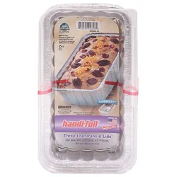 Handi-Foil Loaf Pans & Lids 2 Lb - 3 Count