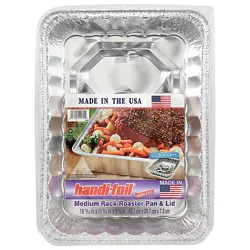 Handi-Foil Pans & Lid Roaster Rack Medium - Each