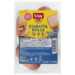 Schar Ciabatta Gluten Free 4 Count - 7 Oz