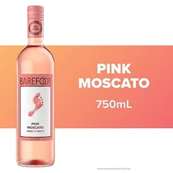 Barefoot Cellars Pink Moscato Wine - 750 Ml