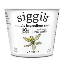 Siggi's Vanilla Icelandic Skyr Nonfat Yogurt - 5.3 Oz