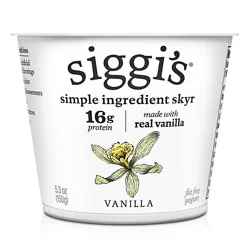 Siggi's Vanilla Icelandic Skyr Nonfat Yogurt - 5.3 Oz