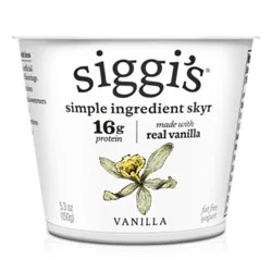 Siggi's Vanilla Icelandic Skyr Nonfat Yogurt - 5.3 Oz