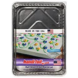 Handi-Foil Pans & Lid Cake Half Sheet - Each