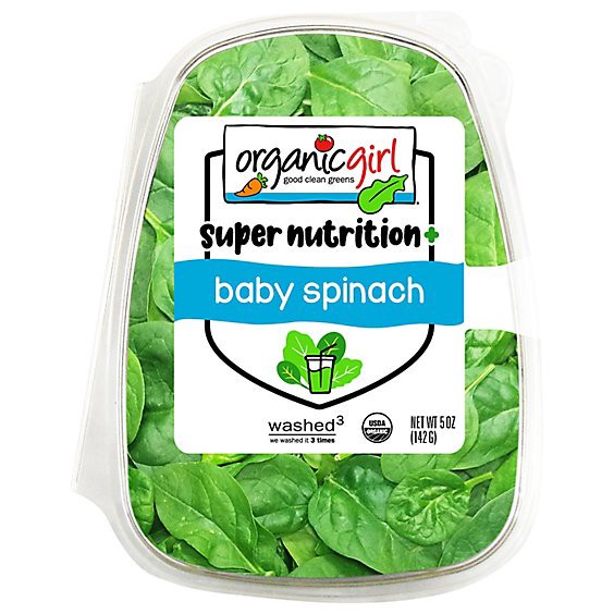 slide 1 of 1, Organicgirl Organic Baby Spinach Washed - 5 Oz, 5 oz