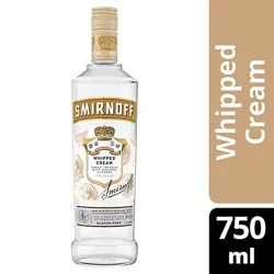 Smirnoff Vodka Infused With Natural Flavors Whipped Cream Bottle - 750 Ml