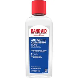 Band-Aid Antiseptic Cleansing Liquid - 6 Fl. Oz.