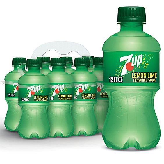 slide 1 of 7, 7up Lemon Lime Soda Bottle - 8-12 Fl. Oz., 8 ct; 12 fl oz