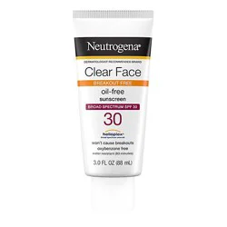 Neutrogena Spf 30 Clear Face Sunscreen For Oily Skin - 3 Fl. Oz.
