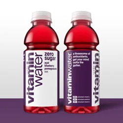 Vitaminwater Zero Sugar Xxx Acai Blueberry Pomegranate Flavored Water Pack - 6-16.9 Fl. Oz.