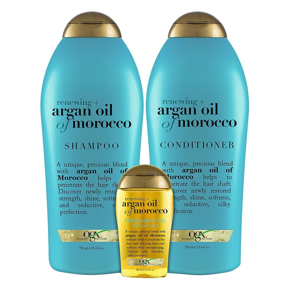 slide 5 of 5, OGX Renewing + Argan Oil of Morocco Hydrating Hair Conditioner - 25.4 fl oz, 25.4 oz