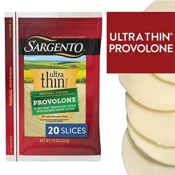 Sargento Provolone Natural Cheese With Natural Smoke Flavor Ultra Thin Slices - 20 Count