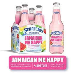 Seagram's Escapes Jamaican Me Happy Bottles - 4-11.2 Oz