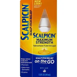 Scalpicin Scalp Itch Relief Maximum Strength With Aloe Liquid - 1.5 Fl. Oz.