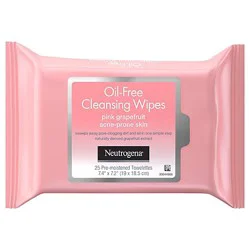 Neutrogena Oil-Free Cleansing Wipes Pink Grapefruit - 25 Count