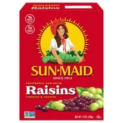 Sun-Maid Raisins Natural California - 12 Oz