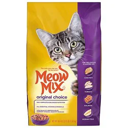 Meow Mix Cat Food Dry Original Choice - 3.15 Lb