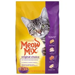 Meow Mix Cat Food Dry Original Choice - 3.15 Lb