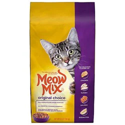 Meow Mix Cat Food Dry Original Choice - 6.3 Lb