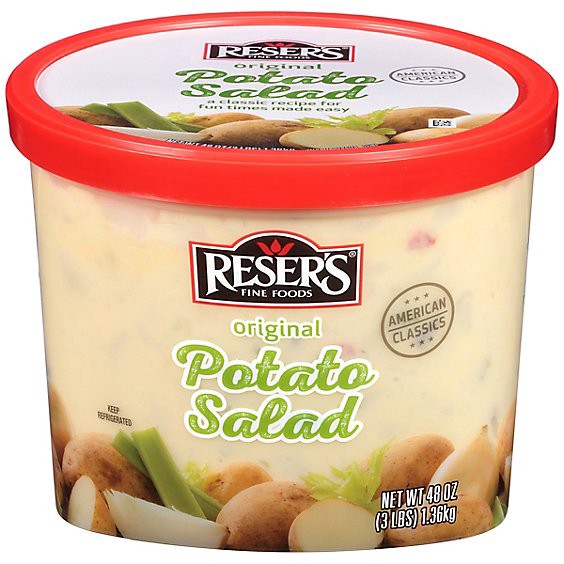 slide 1 of 8, Resers Original Potato Salad - 48 Oz, 3 lb